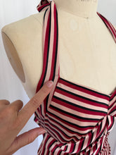 Load image into Gallery viewer, BETSEY JOHNSON STRIPE HALTER (M)