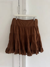 Load image into Gallery viewer, COTTON TIERED MIDI SKIRT (W36”) (pinned on model)