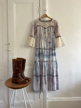 Load image into Gallery viewer, 1 OF 1 HAND DYED PRAIRE DRESS (XXS/XS)