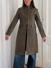 Load image into Gallery viewer, MARCHING BAND LEATHER TRENCH (10)