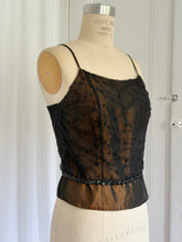 Load image into Gallery viewer, 90S LACE OVERLAY TANK (XS)