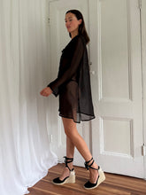 Load image into Gallery viewer, BLACK BEACH COVERUP (XL)