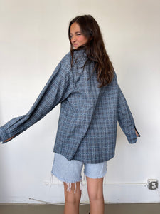 90S ILLUSION BUTTON DOWN (MENS L)