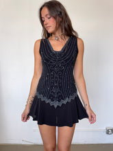 Load image into Gallery viewer, BLACK SPARKLE Y2K TOP (M)