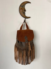 Load image into Gallery viewer, LEATHER FRINGE BACKPACK