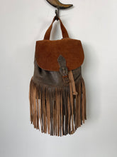 Load image into Gallery viewer, LEATHER FRINGE BACKPACK