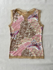 Y2K MESH BUTTERFLY TANK (M)