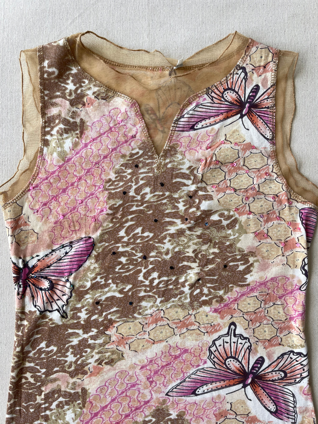 Y2K MESH BUTTERFLY TANK (M)