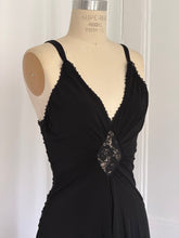 Load image into Gallery viewer, BEBE BLACK JERSEY KNIT DRESS (S/M)