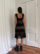 Load image into Gallery viewer, KNIT LACE DRESS (see size info)