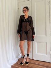 Load image into Gallery viewer, BLACK BEACH COVERUP (XL)
