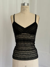 Load image into Gallery viewer, BLACK LACE TANK (M)