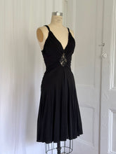Load image into Gallery viewer, BEBE BLACK JERSEY KNIT DRESS (S/M)