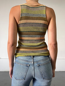 KNIT STRIPE TANK (M)