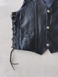 LEATHER MINI VEST (XS/S)