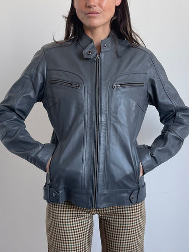 CHARCOAL GREY MOTO JACKET