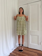 Load image into Gallery viewer, COTTON PLAID POCKET DRESS (L)