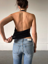 Load image into Gallery viewer, 80S LEATHER HALTER TOP (M)