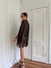 Load image into Gallery viewer, BLACK BEACH COVERUP (XL)