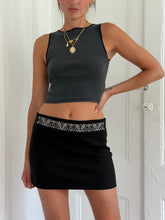 Load image into Gallery viewer, Y2K EMBROIDERED MINI SKIRT (S/M)