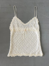 Load image into Gallery viewer, CREAM CROCHET TANK (L)