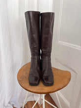 Load image into Gallery viewer, DEEP CHOCOLATE LEATHER BOOT (7.5)