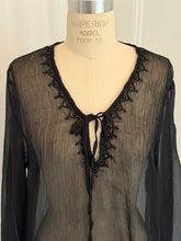 Load image into Gallery viewer, BLACK BEACH COVERUP (XL)